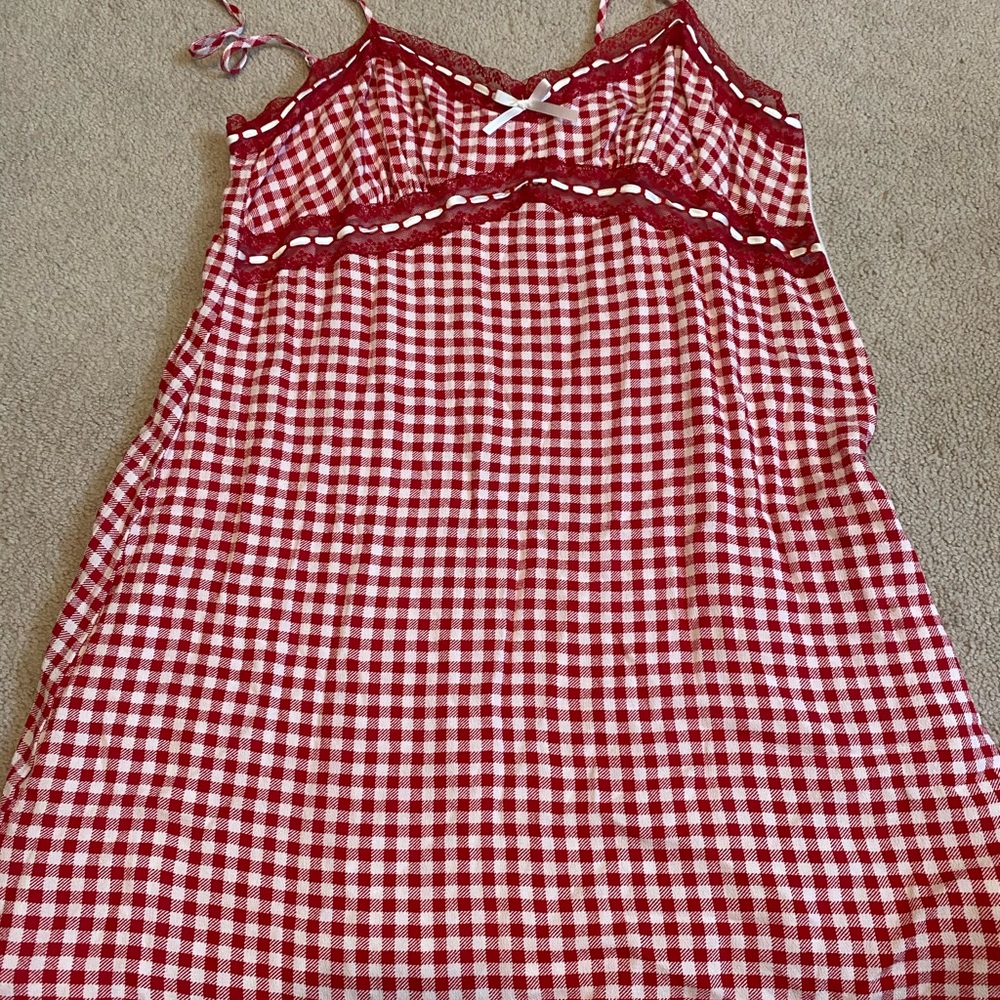 gingham picnic mini dress from garage